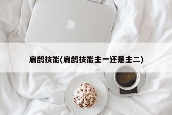 扁鹊技能(扁鹊技能主一还是主二)